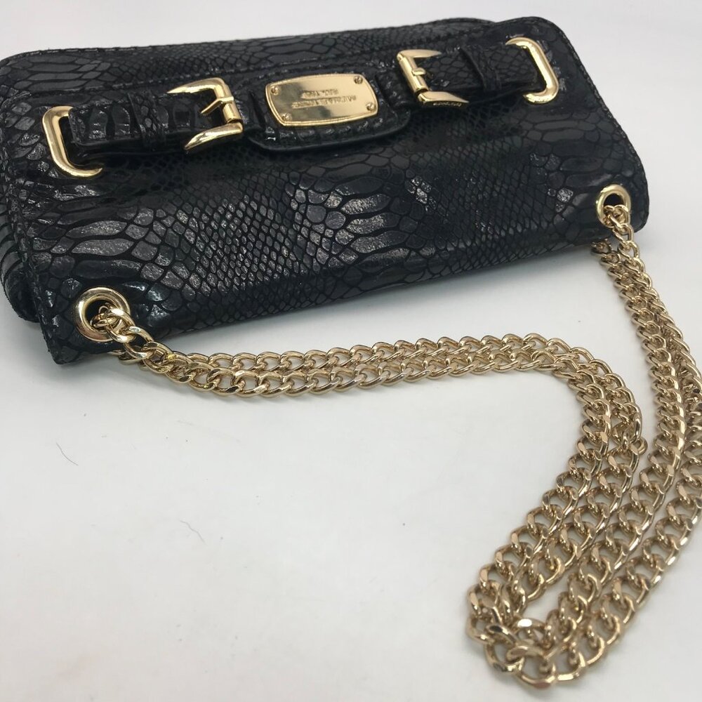 Michael Kors Black Python Leather Hamilton Flap S… - image 10